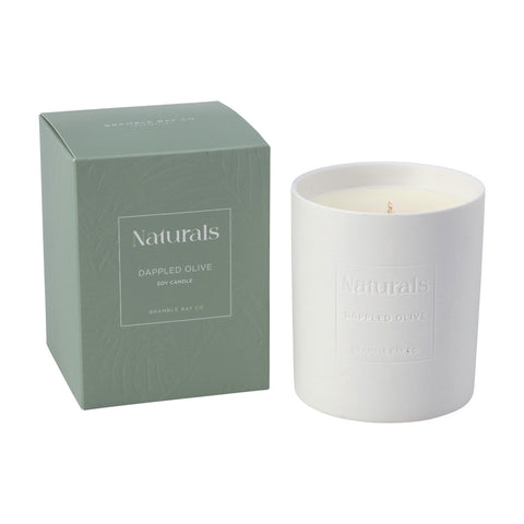 Naturals Dappled Olive Candle