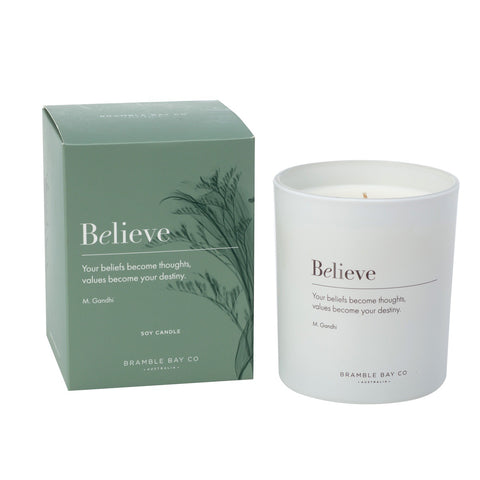 Inspirations Believe Candle