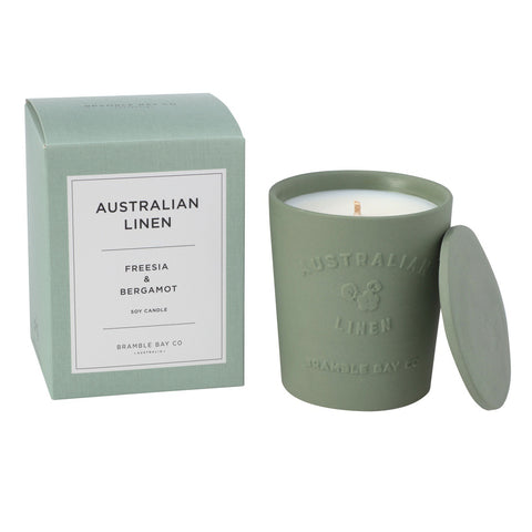 Australian Linen Freesia & Bergamot Candle 300g
