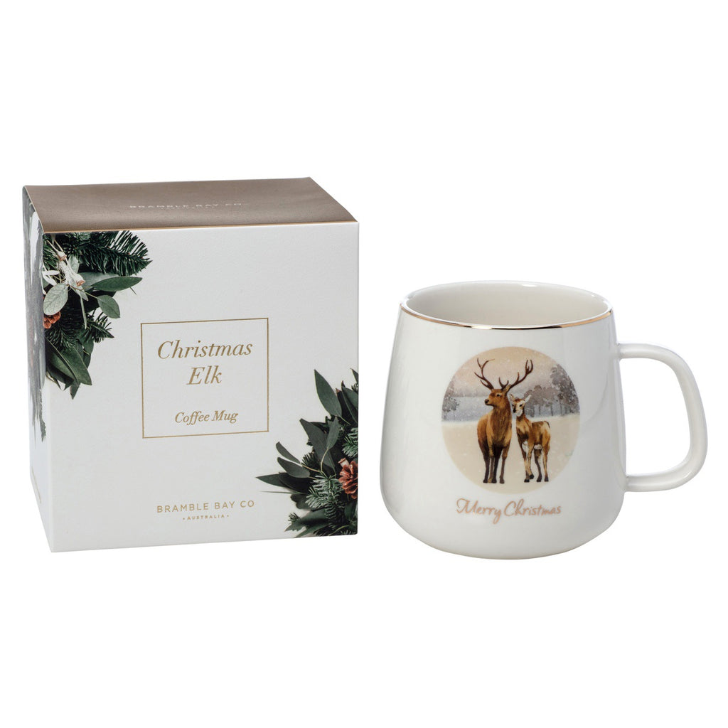 Christmas Elk Coffee Mug