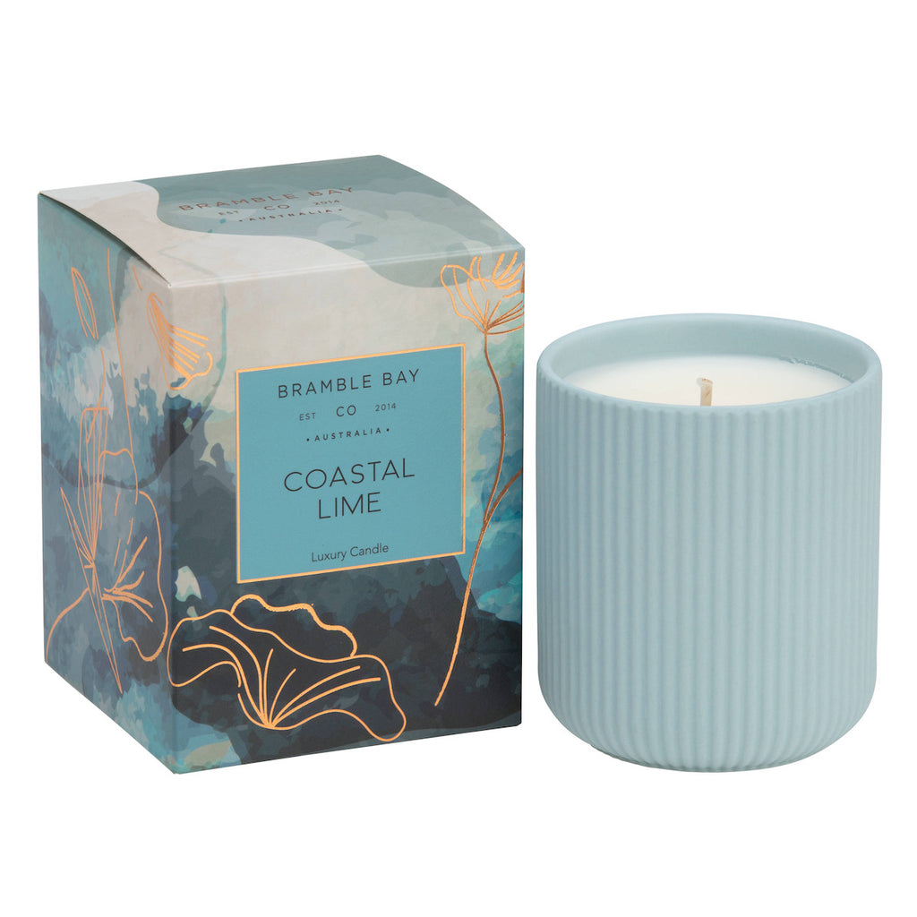Coastal Lime Ceramic Candle