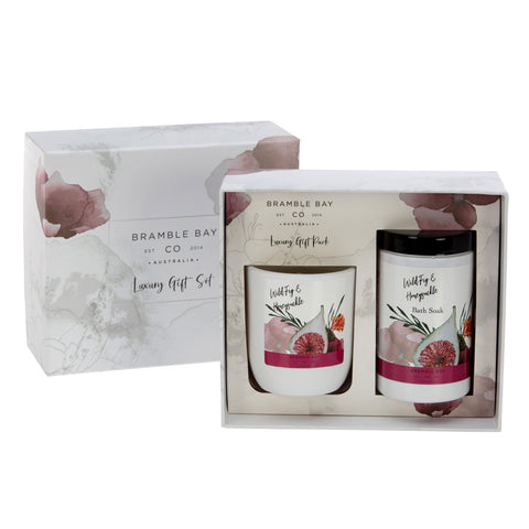 Gift Box Wild Fig & Honeysuckle (Hand Balm and Votive Candle)