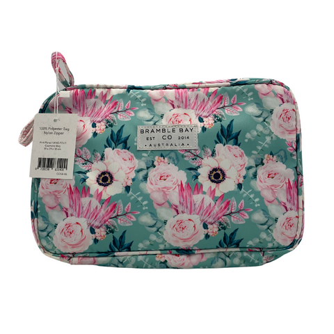 Pink Floral HANG-FOLD Cosmetic Bag