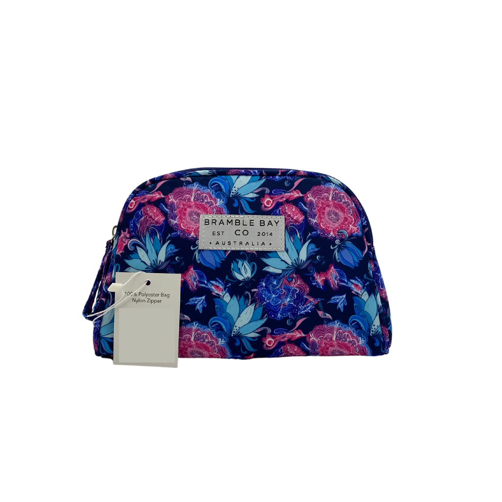 Blue Lotus Clutch Cosmetic Bag