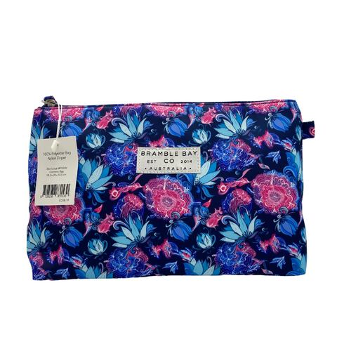 Blue Lotus Medium Cosmetic Bag