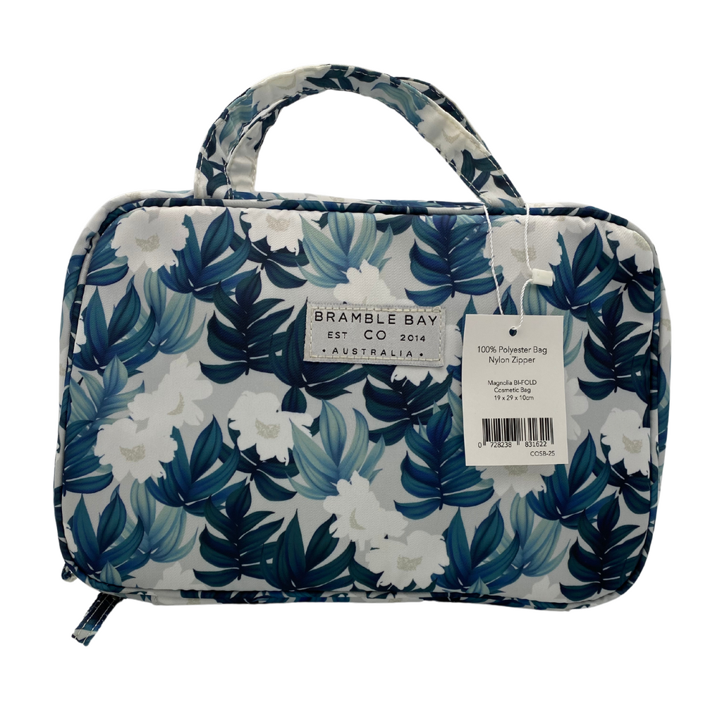 Magnolia Bifold Handle Cosmetic Bag