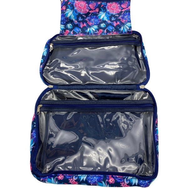 Blue Lotus HANG-FOLD Cosmetic Bag