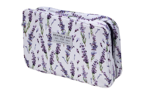 Australian Linen Lavender Fields Hang Fold Cosmetic Bag